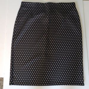 Black and White pencil skirt